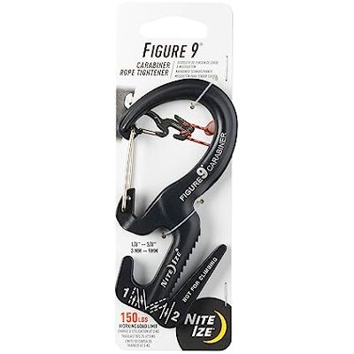 Nite Ize Carabiner Figure 9: Mousqueton, gris-noir Nite Ize Carabiner Figure 9: Mousqueton, gris-noir