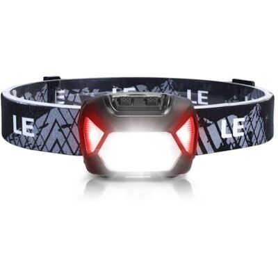 Lepro Lampe frontale LED XPG 1300 Lux 6 modes d'éclairage Phare et lumière rouge Boîtier IPX4 Idéale pour le camping et le jogging Lepro Lampe frontale LED XPG 1300 Lux 6 modes d'éclairage Phare et lumière rouge Boîtier IPX4 Idéale pour le camping et le jogging