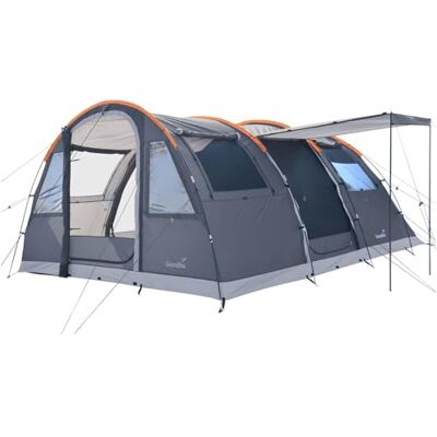 skandika Tente Tunnel Gotland pour 4 Personnes Tente familiale avec Sol Cousu, étanche, Colonne d'eau de 5000 mm, Hauteur 2 m, Cabine de Couchage Noire, moustiquaire Tente de Camping skandika Tente Tunnel Gotland pour 4 Personnes Tente familiale avec Sol Cousu, étanche, Colonne d'eau de 5000 mm, Hauteur 2 m, Cabine de Couchage Noire, moustiquaire Tente de Camping