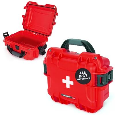 NANUK Valise premiers secours vide Idéale pour organiser une trousse de secours, certifiée IP67, antichoc, résistante à la poussière et flottante (905) NANUK Valise premiers secours vide Idéale pour organiser une trousse de secours, certifiée IP67, antichoc, résistante à la poussière et flottante (905)