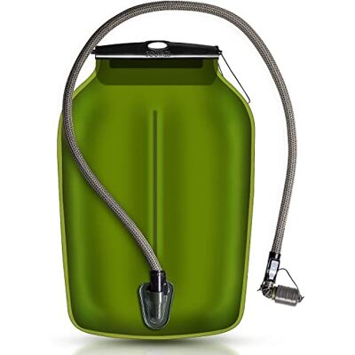 Source Vessie d'hydratation WLPS profil bas – Poche à eau de 3 litres avec valve tempête à haut débit – Doté de tous les avantages de la technologie d'hydratation Source Vessie d'hydratation WLPS profil bas – Poche à eau de 3 litres avec valve tempête à haut débit – Doté de tous les avantages de la technologie d'hydratation