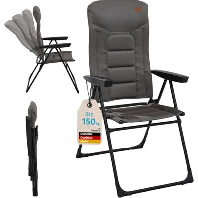 skandika Fauteuil Kvist Chaise de Camping Pliable, Fauteuil Pliant en Aluminium et Acier, Dossier réglable sur 4 Positions, Max.150 kg, rembourrée, Appui-tête Chaise, Camping, Jardin skandika Fauteuil Kvist Chaise de Camping Pliable, Fauteuil Pliant en Aluminium et Acier, Dossier réglable sur 4 Positions, Max.150 kg, rembourrée, Appui-tête Chaise, Camping, Jardin