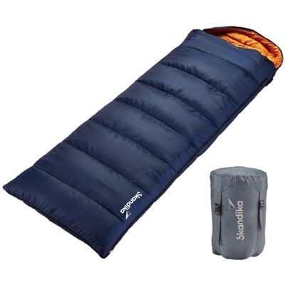 skandika Sac de couchage rectangulaire Iceland Single Sac de couchage adultes, 3 saisons, 220 x 80 cm, utilisable comme sac 2 personnes, sac de couchage camping chaud skandika Sac de couchage rectangulaire Iceland Single Sac de couchage adultes, 3 saisons, 220 x 80 cm, utilisable comme sac 2 personnes, sac de couchage camping chaud