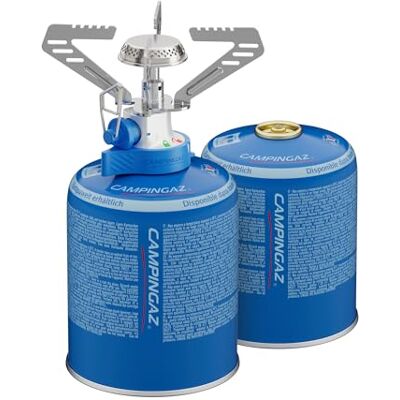 Campingaz Combo Réchaud de camping Connect et 2 cartouches de gaz CV 470 avec connexion Easy Clic et fonction double verrouillage Brûleur simple léger Haute puissance 1250 W Pour camping Campingaz Combo Réchaud de camping Connect et 2 cartouches de gaz CV 470 avec connexion Easy Clic et fonction double verrouillage Brûleur simple léger Haute puissance 1250 W Pour camping