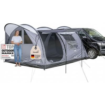 skandika Vejers Travel 2 Tente autoportante avec cabine de couchage pour 2 personnes, hauteur debout 2,1 m, grand espace de vie Tente tunnel pour bus, caddy, van, SUV skandika Vejers Travel 2 Tente autoportante avec cabine de couchage pour 2 personnes, hauteur debout 2,1 m, grand espace de vie Tente tunnel pour bus, caddy, van, SUV