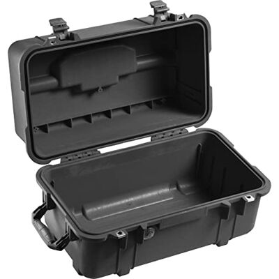 PELI 1460 Valise étanche pour outils photographiques et systèmes optiques IP67 étanche 33L de capacité fabriquée aux États-Unis sans mousse Noir PELI 1460 Valise étanche pour outils photographiques et systèmes optiques IP67 étanche 33L de capacité fabriquée aux États-Unis sans mousse Noir