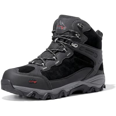 NORTIV 8 Bottes de randonnée montantes en daim pour trekking, camping et alpinisme NORTIV 8 Bottes de randonnée montantes en daim pour trekking, camping et alpinisme