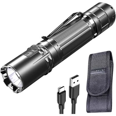 klarus XT2CR Pro 2100 lumens Tactique Lampe de Poche Rechargeable Ultra lumineuse,LED lampe torche étanche pour camping en plein, avec Holster (XT2CR Pro) klarus XT2CR Pro 2100 lumens Tactique Lampe de Poche Rechargeable Ultra lumineuse,LED lampe torche étanche pour camping en plein, avec Holster (XT2CR Pro)