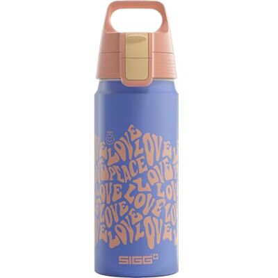 Sigg Gourde en aluminium pour enfant WMB ONE Wave Convient pour les boissons gazeuses Anti-fuite Légère Sans BPA Pour le sport et l'école Bleu 0,6 l Sigg Gourde en aluminium pour enfant WMB ONE Wave Convient pour les boissons gazeuses Anti-fuite Légère Sans BPA Pour le sport et l'école Bleu 0,6 l