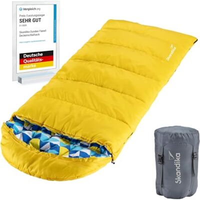 skandika Dundee Junior Sac de Couchage Enfants Sac de Couchage de Camping Enfants, Doublure intérieure Flanelle de Coton, Doux et Moelleux, Hydrofuge, 3 Saisons, 175 x 70 cm skandika Dundee Junior Sac de Couchage Enfants Sac de Couchage de Camping Enfants, Doublure intérieure Flanelle de Coton, Doux et Moelleux, Hydrofuge, 3 Saisons, 175 x 70 cm