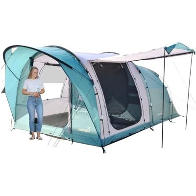 skandika Tente Tunnel Egersund pour 3/5/7 Personnes Tente de Camping avec/sans Technologie Sleeper, Tapis de Sol Cousu, Hauteur 2m, Colonne d'eau de 5000 mm skandika Tente Tunnel Egersund pour 3/5/7 Personnes Tente de Camping avec/sans Technologie Sleeper, Tapis de Sol Cousu, Hauteur 2m, Colonne d'eau de 5000 mm