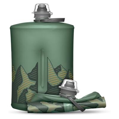 HydraPak Stow Bouteille d'eau pliable 1 L Ultralégère, anti-fuite, sans BPA, compatible avec les filtres, pour voyage et randonnée Vert sauge HydraPak Stow Bouteille d'eau pliable 1 L Ultralégère, anti-fuite, sans BPA, compatible avec les filtres, pour voyage et randonnée Vert sauge
