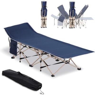 Outsunny Feldbett mit Aufbewahrungstasche, Faltbares Campingbett, Campingliege, Inkl. Tragetasche, Stahl Oxford, 190 x 68 x 52 cm Outsunny Feldbett mit Aufbewahrungstasche, Faltbares Campingbett, Campingliege, Inkl. Tragetasche, Stahl Oxford, 190 x 68 x 52 cm