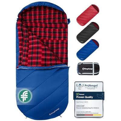 KingCamp Sac de couchage XXL large pour adulte 3 à 4 saisons avec doublure en flanelle Grande taille Chaud, imperméable et léger Pour camping, randonnée, randonnée Avec sac de compression KingCamp Sac de couchage XXL large pour adulte 3 à 4 saisons avec doublure en flanelle Grande taille Chaud, imperméable et léger Pour camping, randonnée, randonnée Avec sac de compression