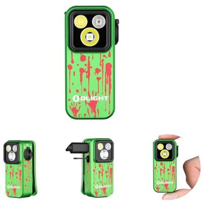 OLIGHT Oclip Pro Lampe torche EDC rechargeable à clip de poche 500 lm Compacte Pratique Charge USB C magnétique portable pour travail nocturne Outil (vert zombie) OLIGHT Oclip Pro Lampe torche EDC rechargeable à clip de poche 500 lm Compacte Pratique Charge USB C magnétique portable pour travail nocturne Outil (vert zombie)