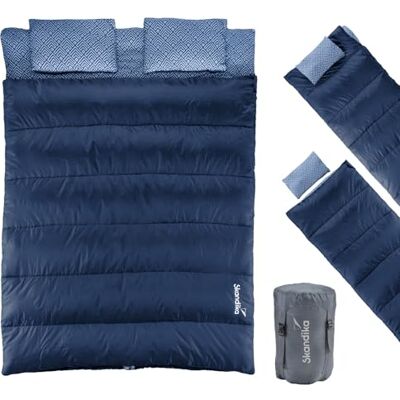skandika Sac de Couchage rectangulaire Iceland Double Sac de Couchage Adulte 2 Places, 3 Saisons, avec/sans Flanelle, utilisable comme Sac de Couchage Individuel skandika Sac de Couchage rectangulaire Iceland Double Sac de Couchage Adulte 2 Places, 3 Saisons, avec/sans Flanelle, utilisable comme Sac de Couchage Individuel