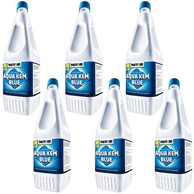 Thetford LOT 6 X Aqua KEM Blue 2L Produits WC Chimique Entretien Toilettes Thetford LOT 6 X Aqua KEM Blue 2L Produits WC Chimique Entretien Toilettes