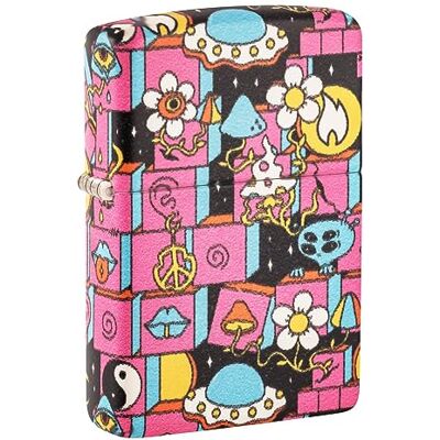 Zippo Sturmfeuerzeug Abstract Design 540 Color Druck, Glow-in-The-Dark Nachfüllbar Wiederverwendbar Windfestes Design Geschenkbox Made in USA Zippo Sturmfeuerzeug Abstract Design 540 Color Druck, Glow-in-The-Dark Nachfüllbar Wiederverwendbar Windfestes Design Geschenkbox Made in USA