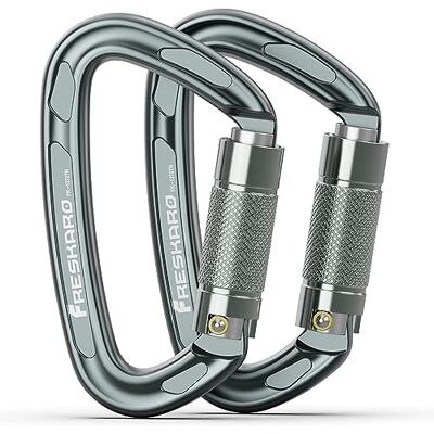 FresKaro Carabiner Climbing, Carabiners Automatic Locking, certifié CE & UIAA, pour l’Alpinisme, l’Escalade à Bascule ou Les utilisations Professionnelles à Forte Demande. FresKaro Carabiner Climbing, Carabiners Automatic Locking, certifié CE & UIAA, pour l’Alpinisme, l’Escalade à Bascule ou Les utilisations Professionnelles à Forte Demande.