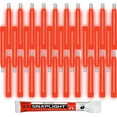Cyalume SnapLight Rouge 15cm Bâton Lumineux Glow Stick Light Stick Fluorescent Durée 12 heures (Boîte de 30) Cyalume SnapLight Rouge 15cm Bâton Lumineux Glow Stick Light Stick Fluorescent Durée 12 heures (Boîte de 30)