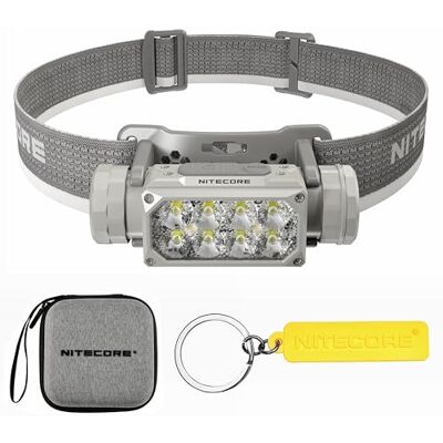 Nitecore HC65 UHE Lampe frontale rechargeable USB-C haute efficacité Gris 2000 lumens Nitecore HC65 UHE Lampe frontale rechargeable USB-C haute efficacité Gris 2000 lumens