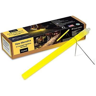 Cyalume Carton de 40 Bâtons Lumineux SnapLight Flare Alternative 25cm Jaune 2 Heures 10'' Cyalume Carton de 40 Bâtons Lumineux SnapLight Flare Alternative 25cm Jaune 2 Heures 10''