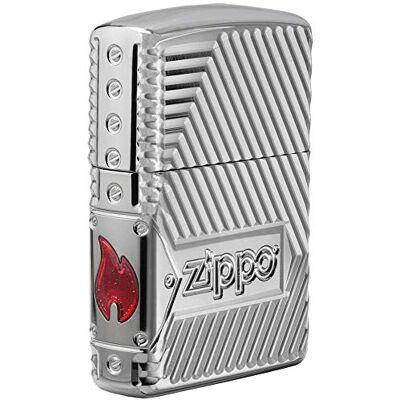 Zippo Ring Silber, Schwarz Größe 62 Hochglanzpoliert Edelstahl In Geschenkbox Zippo Ring Silber, Schwarz Größe 62 Hochglanzpoliert Edelstahl In Geschenkbox