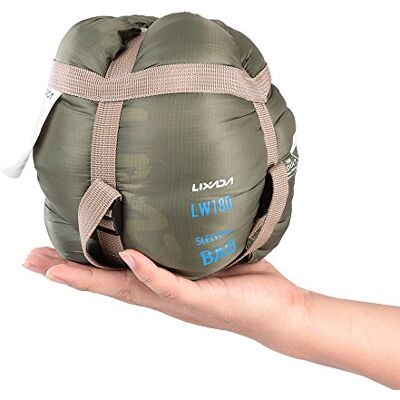 Lixada Sac de couchage 3-4 saisons ultra léger pour enfants et adultes, camping, randonnée, voyage (190 x 75 cm) Lixada Sac de couchage 3-4 saisons ultra léger pour enfants et adultes, camping, randonnée, voyage (190 x 75 cm)