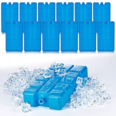 BigDean Lot de 4 à 12 blocs réfrigérants de 200 ml chacun BigDean Lot de 4 à 12 blocs réfrigérants de 200 ml chacun