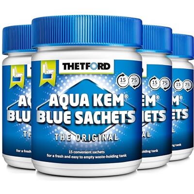 Thetford LOT 4 X Aqua KEM Blue SACHETS WC Chimique Entretien Caravane Toilettes Produit Thetford LOT 4 X Aqua KEM Blue SACHETS WC Chimique Entretien Caravane Toilettes Produit