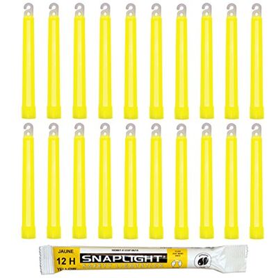 Cyalume SnapLight Jaune 15cm Bâton Lumineux Glow Stick Light Stick Fluorescent Durée 12 heures (Boîte de 20) Cyalume SnapLight Jaune 15cm Bâton Lumineux Glow Stick Light Stick Fluorescent Durée 12 heures (Boîte de 20)