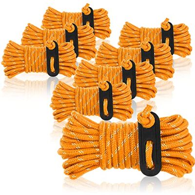 com-four ® 8x haubans chaque 4m pour le camping réfléchissant en orange cordon de tente avec boucle de hauban cordon de tension cordon de camping tendeur de corde corde de tente com-four ® 8x haubans chaque 4m pour le camping réfléchissant en orange cordon de tente avec boucle de hauban cordon de tension cordon de camping tendeur de corde corde de tente