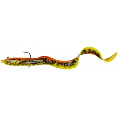 Savage Gear 4D Real EEL Poisson en caoutchouc en forme d'anguille pour brochet, couleur : Golden Ambulance, longueur/poids : 20 cm/38 g Savage Gear 4D Real EEL Poisson en caoutchouc en forme d'anguille pour brochet, couleur : Golden Ambulance, longueur/poids : 20 cm/38 g