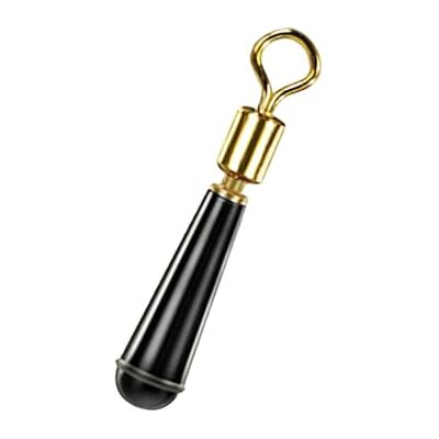 Uqezagpa Lot de 100 émerillons de pêche en laiton robuste avec revêtement en caoutchouc pour pêcheurs d'eau douce et salée Uqezagpa Lot de 100 émerillons de pêche en laiton robuste avec revêtement en caoutchouc pour pêcheurs d'eau douce et salée