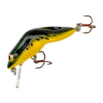 Rebel Lures Wee Frog Leurre de pêche ultraléger Crankbait Vert Bullfrog, Teeny Wee Frog (0,3 g) Rebel Lures Wee Frog Leurre de pêche ultraléger Crankbait Vert Bullfrog, Teeny Wee Frog (0,3 g)