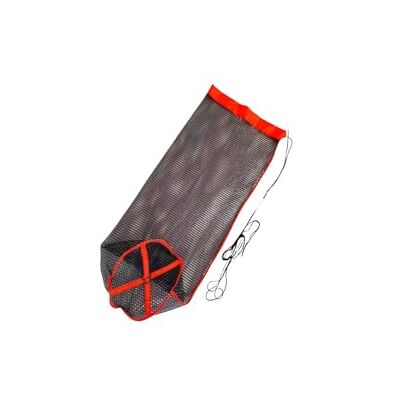 Buxuaaaa Filet de pêche extérieur avec cordon de serrage pour attraper des poissons vivants, sac de transport portable en maille pliable Buxuaaaa Filet de pêche extérieur avec cordon de serrage pour attraper des poissons vivants, sac de transport portable en maille pliable