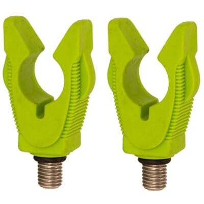 Uqezagpa Support de canne à pêche en silicone flexible et aluminium antidérapant et résistant au vent pour une tête de canne à pêche sûre et coupe-vent Uqezagpa Support de canne à pêche en silicone flexible et aluminium antidérapant et résistant au vent pour une tête de canne à pêche sûre et coupe-vent
