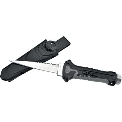SEAC Rapid Daga Couteau de sécurité unisexe pour plongée et pêche sous-marine en acier inoxydable 10 5 cm, noir, standard UK SEAC Rapid Daga Couteau de sécurité unisexe pour plongée et pêche sous-marine en acier inoxydable 10 5 cm, noir, standard UK