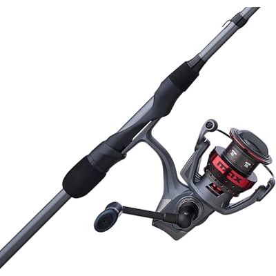 Abu Garcia Max Elite Moulinet et canne à pêche 2,1 m, moulinet taille 3000, 10 roulements à billes en acier inoxydable, système de frein à matrice carbone, tige en graphite de 30 tonnes Abu Garcia Max Elite Moulinet et canne à pêche 2,1 m, moulinet taille 3000, 10 roulements à billes en acier inoxydable, système de frein à matrice carbone, tige en graphite de 30 tonnes