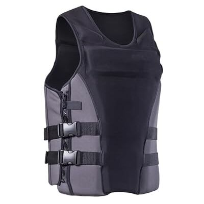 XNEOPP Gilet de pêche à la mouche Rembourrage Coton Perle Tissu Élastique pour Rivière Lac Ruisseau Angling Plein Air Activités(Grey,XX-Large) XNEOPP Gilet de pêche à la mouche Rembourrage Coton Perle Tissu Élastique pour Rivière Lac Ruisseau Angling Plein Air Activités(Grey,XX-Large)