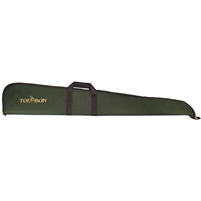 TOURBON Étui de rangement pour fusil de chasse avec bandoulière réglable Vert avec garniture marron (Fusil de chasse) TOURBON Étui de rangement pour fusil de chasse avec bandoulière réglable Vert avec garniture marron (Fusil de chasse)