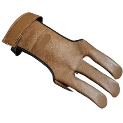 QAUUCP Gant d'archer en cuir ultra fin et respirant pour arc incurvé (Couleur 1, L) QAUUCP Gant d'archer en cuir ultra fin et respirant pour arc incurvé (Couleur 1, L)