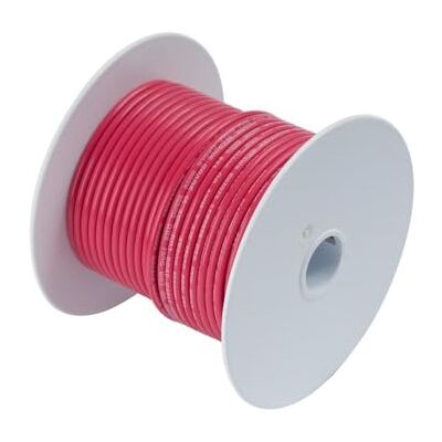 Ancor Marine Grade 106825 Câblage électrique primaire en cuivre étamé pour bateau (calibre 12, rouge, 76,2 m) Ancor Marine Grade 106825 Câblage électrique primaire en cuivre étamé pour bateau (calibre 12, rouge, 76,2 m)