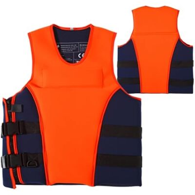 XNEOPP Gilet de Pêche à la Mouche Design Respirant Fermeture Latérale Rembourrage Élastique pour Angling Rivière Pêche Ruisseau Extérieur(Orange,S) XNEOPP Gilet de Pêche à la Mouche Design Respirant Fermeture Latérale Rembourrage Élastique pour Angling Rivière Pêche Ruisseau Extérieur(Orange,S)