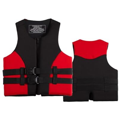 PFHKTO Veste de kayak ajustement ingénierie pêche Organisation optimisée rivière avec tissu nylon pour Truite Rivière Cours d'eau Pêche à la mouche Utilisation(Red,L) PFHKTO Veste de kayak ajustement ingénierie pêche Organisation optimisée rivière avec tissu nylon pour Truite Rivière Cours d'eau Pêche à la mouche Utilisation(Red,L)