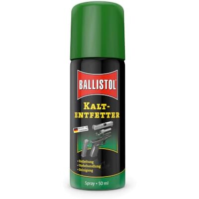 Ballistol 23356 Kaltentfetter Spray 50ml Dose Entfernt Öle und Fette von allen Metallen und Kunststoffteilen Ballistol 23356 Kaltentfetter Spray 50ml Dose Entfernt Öle und Fette von allen Metallen und Kunststoffteilen