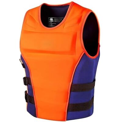 XNEOPP Gilet de pêche à la mouche Fermeture Éclair Réglable Boucle Sécurité Tissu Élastique pour Rivière Lac Ruisseau Angling Plein Air(Orange,3XL) XNEOPP Gilet de pêche à la mouche Fermeture Éclair Réglable Boucle Sécurité Tissu Élastique pour Rivière Lac Ruisseau Angling Plein Air(Orange,3XL)