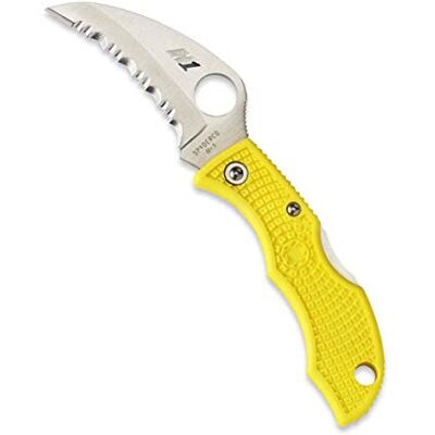 Spyderco Ladybug 3 Salt Couteau fermant Mixte Adulte, Jaune, 4.3 Spyderco Ladybug 3 Salt Couteau fermant Mixte Adulte, Jaune, 4.3