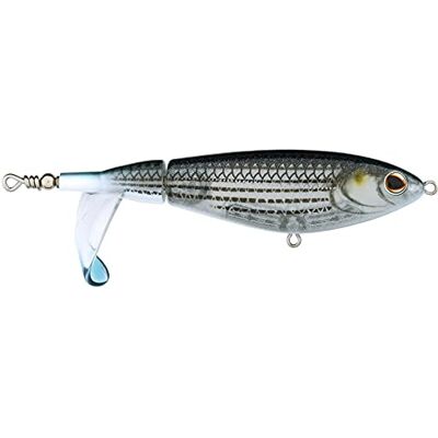 Berkley Choppo Topwater Fishing Lure, Mullet, 3/4 oz, 105mm Topwater, Enhanced Propeller Surface Area for Maximum Disturbance, Equipped with Sharp Fusion19 Hook Berkley Choppo Topwater Fishing Lure, Mullet, 3/4 oz, 105mm Topwater, Enhanced Propeller Surface Area for Maximum Disturbance, Equipped with Sharp Fusion19 Hook