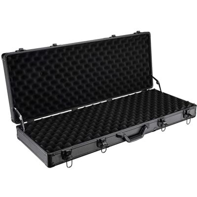 WilTec Mallette pour Armes 84x34,5x11,7cm Noire Rembourrage en Mousse, 4 serrures de sécurité Étui Coffret WilTec Mallette pour Armes 84x34,5x11,7cm Noire Rembourrage en Mousse, 4 serrures de sécurité Étui Coffret